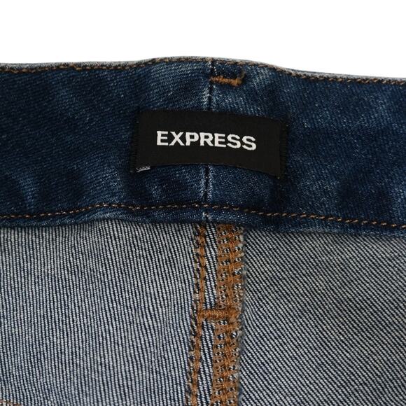 Express Women's Cropped Flare High Rise Ultra Hyper Stretch Jean - Picture 9 of 11